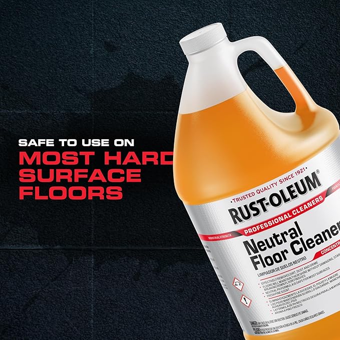 Rust-Oleum Professional Cleaners Neutral Floor Cleaner | 1 Gallon (128oz) | Professional Strength Concentrate | Neutral pH | Pine Scent