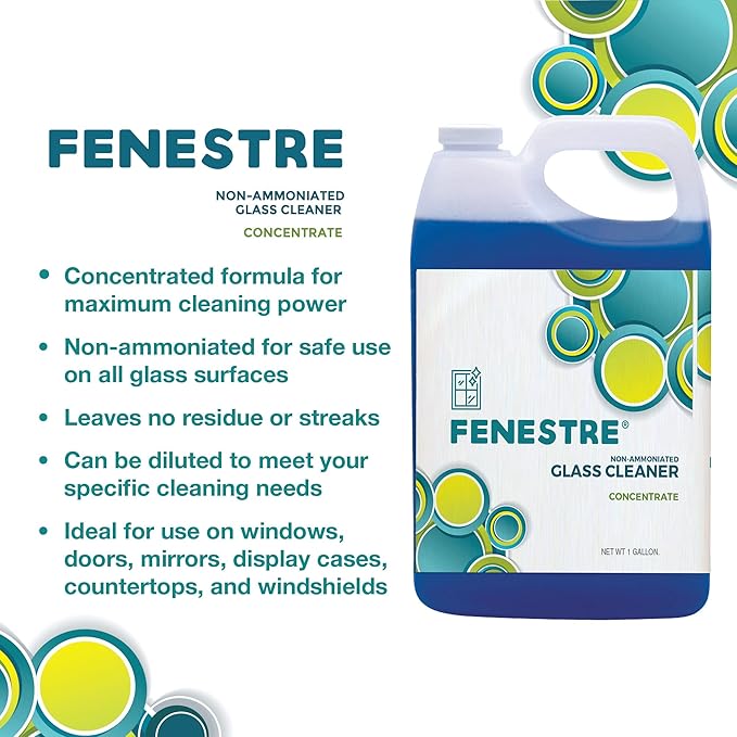 Fenestre Concentrate Non-Ammoniated Glass Cleaner, 1 Gallon