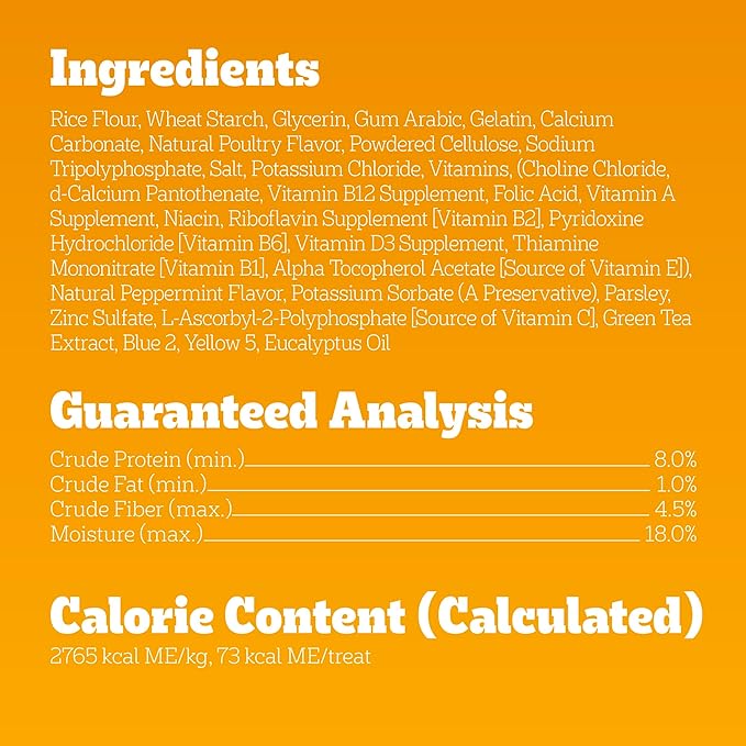 Pedigree Dentastix Large Breed Dog Treats, Fresh Flavor, (4) 15ct Bags (60 Treats Total)