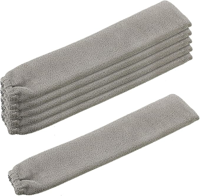6 Pcs Retractable Gap Dust Cleaner Cloth Reusable Microfiber Dusting Cloth Washable Gap Dust Covers Under Furniture Duster Refill for Bed High Ceilings Furniture Bottom Under Refrigerator Sofa Couch