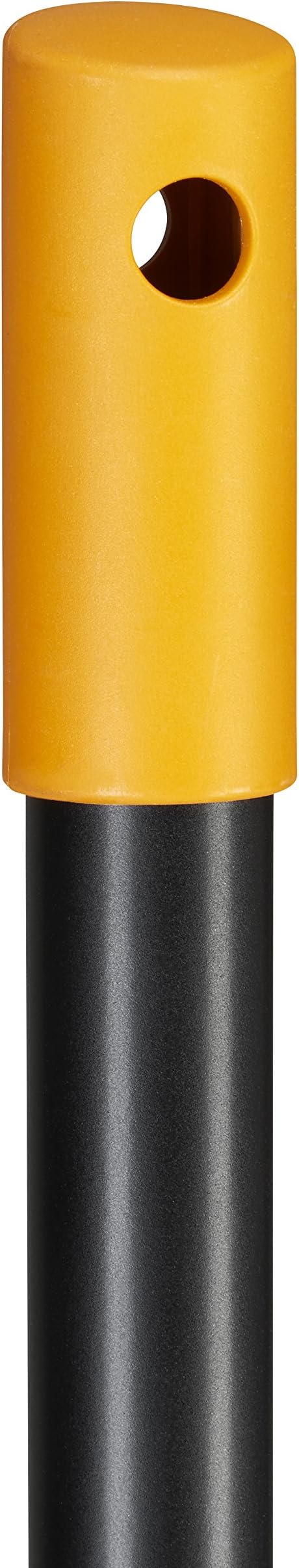 Fiskars Solid Leaf Rake XL, 27 prongs, Width: 65 cm, Plastic prongs/Aluminium Handle, Black/Orange, 1015645