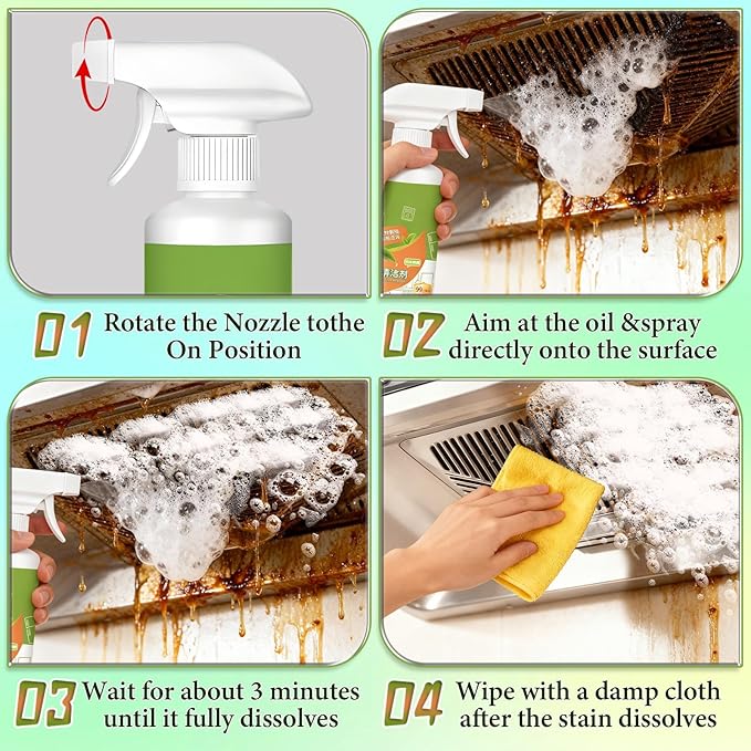 300 ml Natural Enzyme Formula to Household Appliances, 2026 New Multi-Purpose Cleaner - Effective for Hood, Oven, Stove & Household Appliances