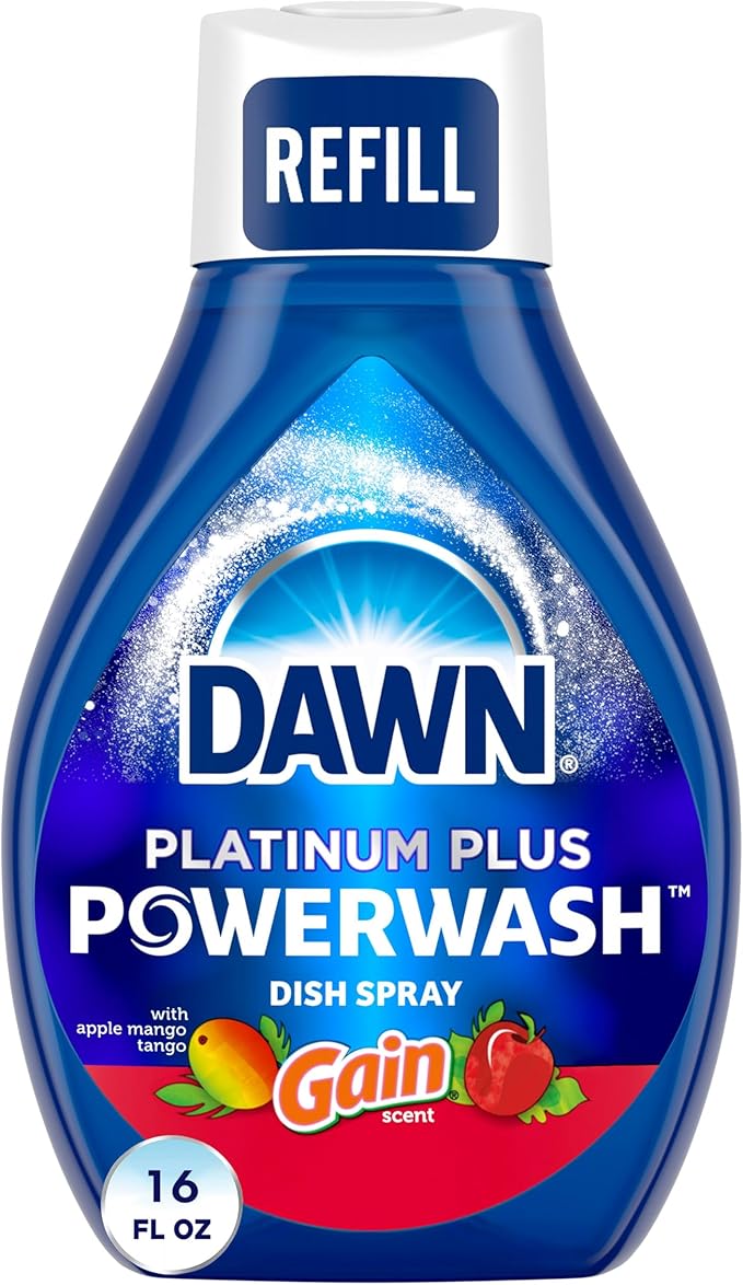 Dawn Powerwash Spray, Dish Soap, Dishwashing Liquid, Gain Apple Mango Tango, 1 Refill, 16 Fl Oz