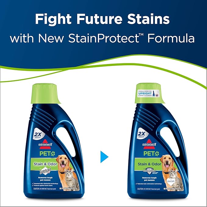 BISSELL 2X Pet Stain & Odor Full Size Machine Formula, 60 ounces, 99K52