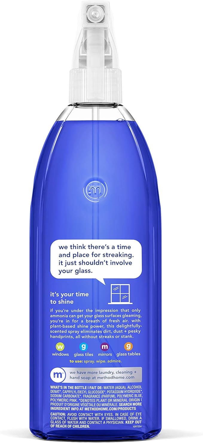 Method Glass Cleaner,Mint,28 Ounce,Packaging May Vary,(Pack of 8)