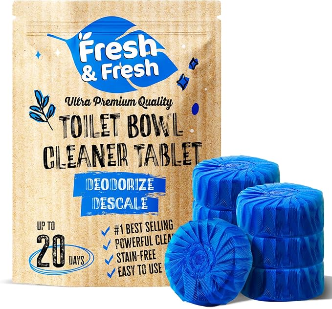 Disposable Toilet Bowl Cleaners(15 Tablets) Odor Eliminator, Fresh Scent, Multipurpose Residential and commercial Toilet Cleaners 2-3 week Lasting Toilet Bowl Cleaner