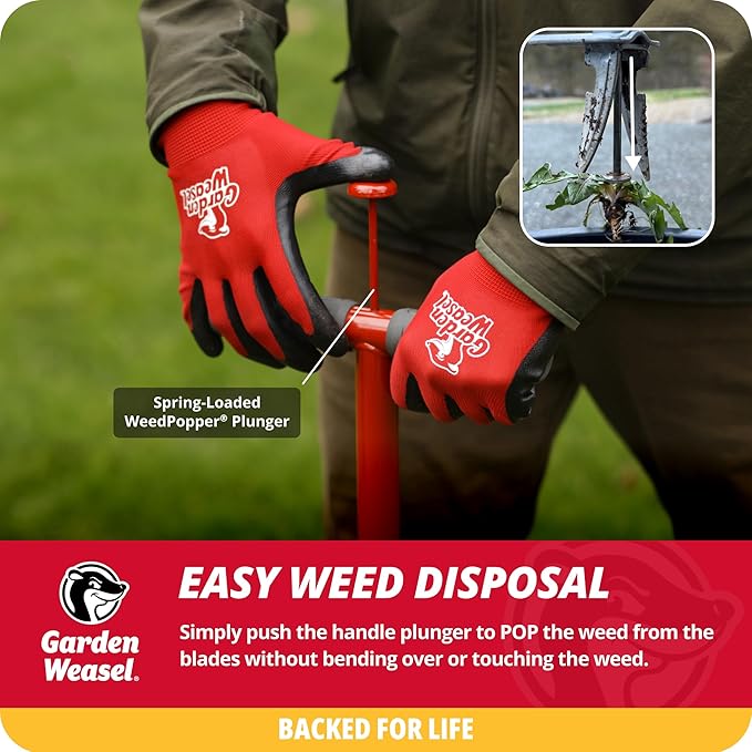 Garden Weasel 2-Piece Weed & Edge Kit | for Easy Weed Removal and Sculpting Garden Beds, Patios, and Sidewalks | Gardening Bundle for Lawn Care | 90710-A