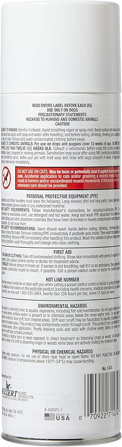 Reefer Galler SLA Cedar Scented Moth Repellent Spray, Kills Moths, Bed Bugs, and Pests on Contact, 15 oz (Pack of 6)