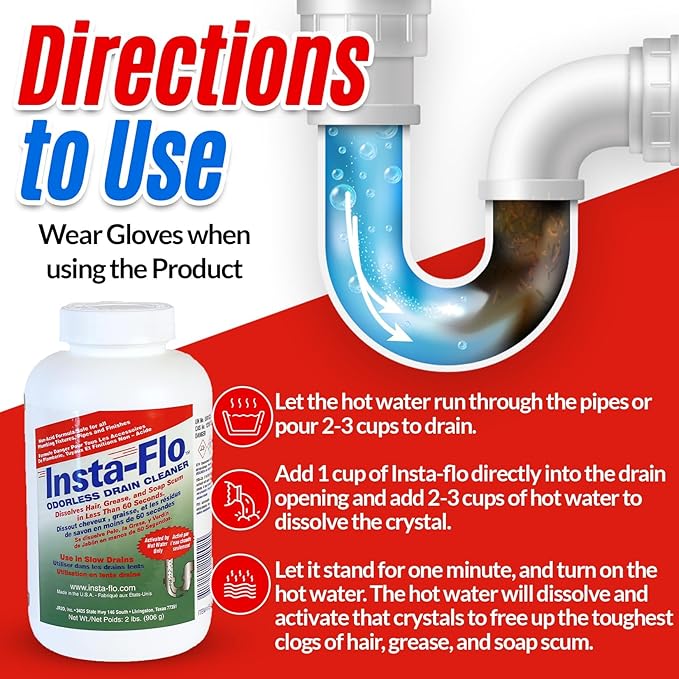 Thrift Marketing IS-200 2LB Insta Drain Cleaner