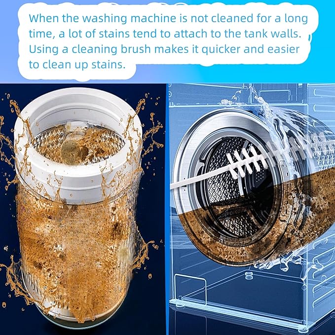 Washing Machine Cleaning Brush, Washing Machine Brush Washing Machine Cleaner Front Load Washer Cleaner Brush Load Washer Cleaner Drum Washing Machine Cleaning Tools