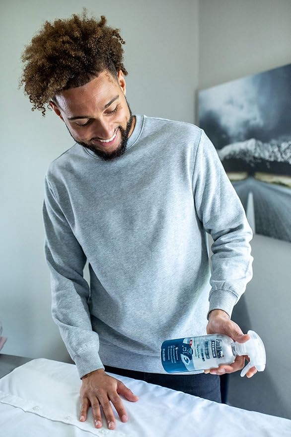 FAULTLESS Spray Starch Smooth Finish 22 Oz, 2 Pack Trigger Pump Liquid Starch for Ironing, Non-Aerosol Spray on Starch, Reduces Ironing Time, No Flaking, Sticking or Clogging, Biodegradable Ingredients, Recyclable