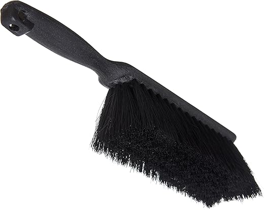 SPARTA Flo-Pac Counter Brush Scrub Brush, Cleaning Brush with Synthetic Fiber Bristles for Cleaning, 8 Inches, Black