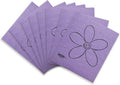 Skoy Cloth, 8-Pack Versatile Swedish Dishcloths for Kitchen and Household Use, Reusable Cleaning Cloths, Planet-Friendly, Dishwasher and Dryer-Safe, Purple