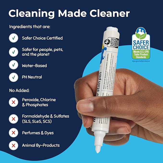 Miss Mouth's Messy Eater Stain Treater Pen - 2 Pack To Go Instant Stain Remover Pen - Newborn & Baby Essentials - On-The-Go & Travel Essentials