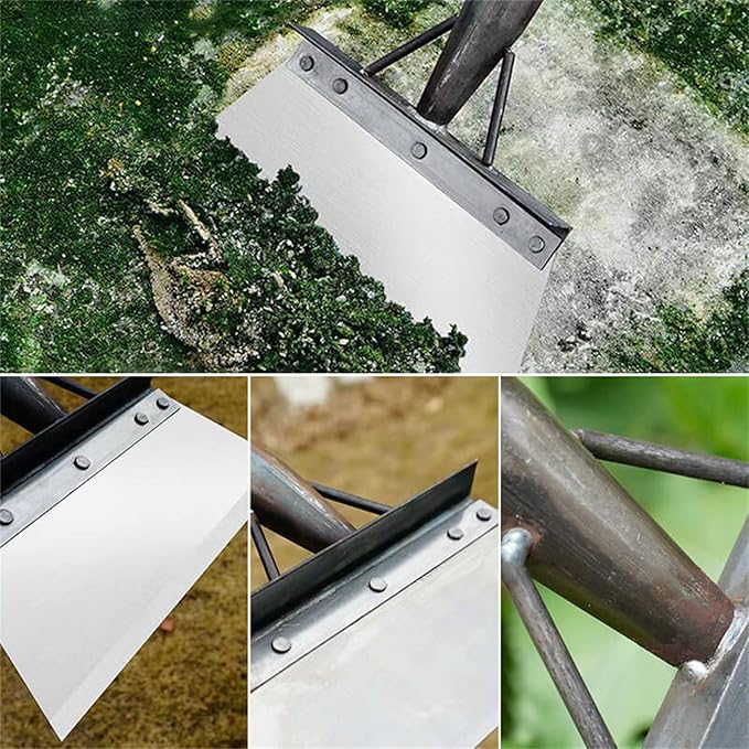 Multi-Functional Outdoor Gardening Shovel, Gard Scraper, All-Steel Weeding Planting Farm Shovel for Outdoor Garden Grass Camping (26cm)