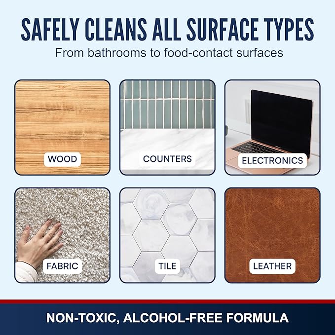 PENTAGON SAFETY EQUIPMENT All Surface Cleaner Spray (32oz) – Non-Toxic, Streak-Free & Alcohol-Free | Safe for Electronics, Glass, Kitchen & Bathroom | Family-Safe Formula, Made in USA