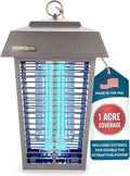 Flowtron Bug Zapper, 1 Acre of Outdoor Coverage with Powerful 40W Bulb & 5600V Instant Killing Grid, Electric Insect, Fly & Mosquito Zapper, Made in The USA - Grey Color