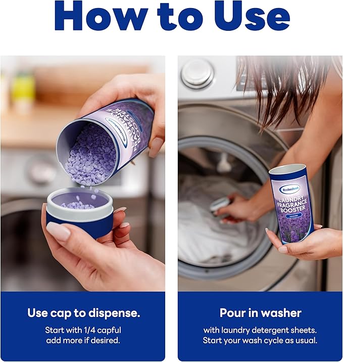 Laundry Fragrance Booster, Rose Scent, In-Wash Scent Beads for Washer, Compatible with All Machines, Easy Laundry Additive