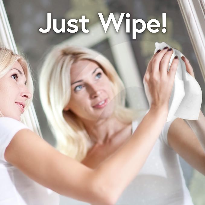 Windex Wipes Glass Cleaning, Pre-Moistened Glass and Surface Wipes to Clean Home Surfaces, Household Essentials, Original Scent, 38 Count (Pack of 6)