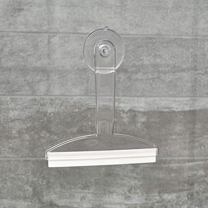 8" Clear Plastic Suction Squeegee Shower Window Cleaner