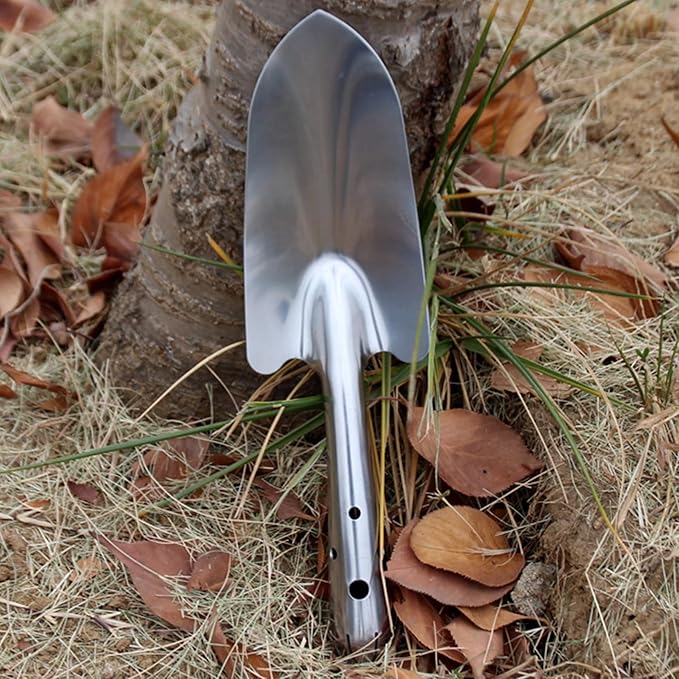 Garden Trowel Stainless Steel Rust Resistant Hand Shovel Garden Spade Small Gardening Hand Tools Shovels for Weeding, Transplanting and Digging