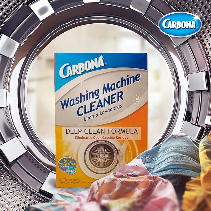 Carbona® Washing Machine Cleaner | Eliminates Odor & Residue | 3 Count, 2 Pack