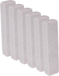 WALFRONT 6PCS Pool Pumice Stone Toilet Bowl Cleaner & Hard Water Remover PVC Scouring Sticks for Bathtub Shower Tile Kitchen Sink Swimming Pool Grates (S 10x25cm)