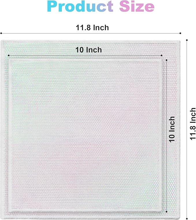 JOYMOOP Multipurpose Wire Dish Rags 10" x 10", Rainbow Laser Dish Cloths for Washing Dishes, Reusable Cleaning Cloths, Non-Scratch Wire Dishwashing Rags for Dishes, Glass, Stainless Steel - 20 Pack