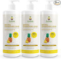Fuwa3e Pineapple Enzyme Natural Dish Soap Tropical Pineapple Scent - 16.9oz 3 Pack - 99% Plant Based Dish Liquid - Hypoallergenic Dish Soap from Discarded Pineapple Peels