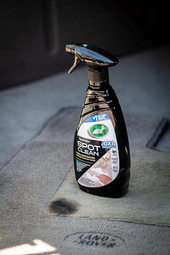 Turtle Wax 53839 Spot Clean Stain & Odor Remover, Non-Aerosol Foaming Spray Cleaner for Carpet, Fabric and Upholstered Surfaces, Eliminates Tough Stains, Deodorizes, 16 oz