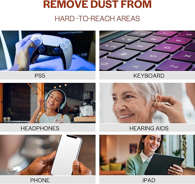 iDuster Keyboard Cleaner Air Spray - Canned Air for PS5, Computer, PC, Keyboard, Electronics, 3PCS(10oz)
