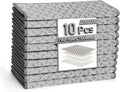 XANGNIER 10 PCS Multipurpose Wire Dishwashing Rags,2025 New Upgrade Non Scratch Wire Dishcloth, Four-Layer Silver Mesh Dish Cloths,Steel Wool Cleaning Cloths,Multi Purpose Metal Wash Miracle Cloths