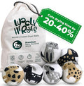 No More Dryer Sheets! XL Wool Dryer Balls 6-Pack, Reusable Laundry Softener & Static Reducer, Eco-Friendly, Long-Lasting, Safe for Sensitive Skin