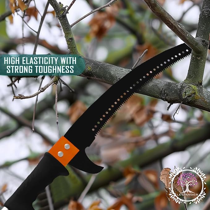 Pole Saws for Tree Trimming, 15ft Extendable Long Tree Trimmers Long Handle Pruner, Sharp Steel Blade, Tree Pruner, Tree Saw