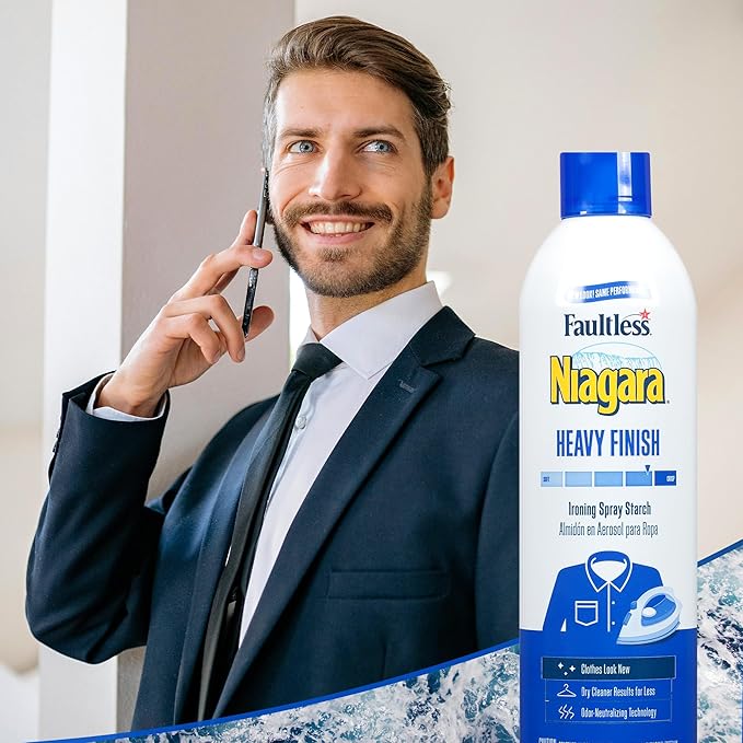Niagara Niagara Spray Starch Plus, Heavy, 20 Oz