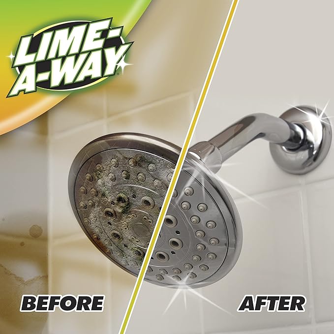 Lime-A-Way Hard Water Stain Remover Spray, Removes Lime, Calcium & Rust in Seconds, Bathroom Cleaner, 22 fl oz (2-count)