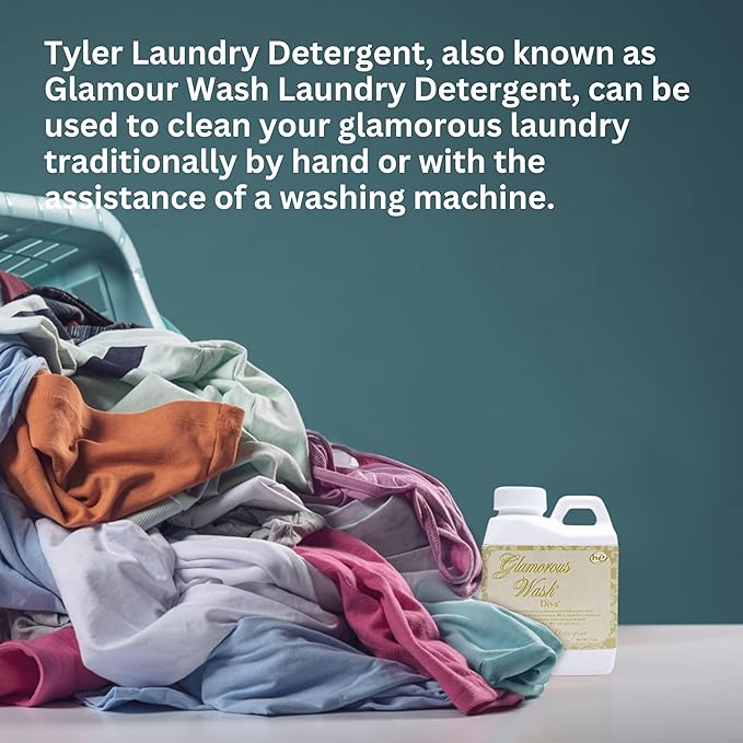 Worldwide Nutrition Bundle Compatible with Tyler Glamorous Wash Diva Laundry Liquid Detergent - Hand and Machine Washable Diva Laundry Detergent - 112g (4 Oz) Detergent with Keychain
