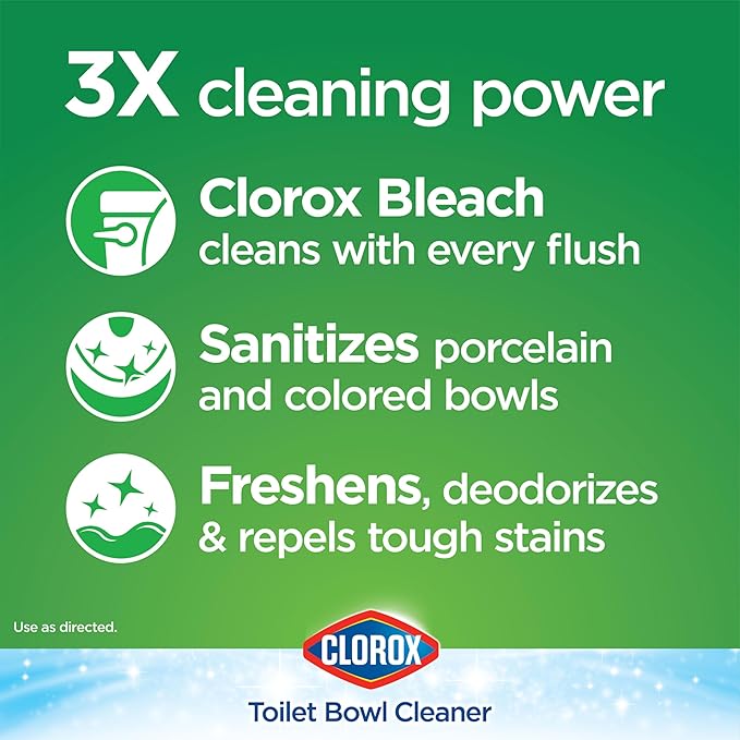 Clorox Ultra Clean Toilet Tablets Bleach 2 Count, 3.5 Oz Each (Pack May Vary)