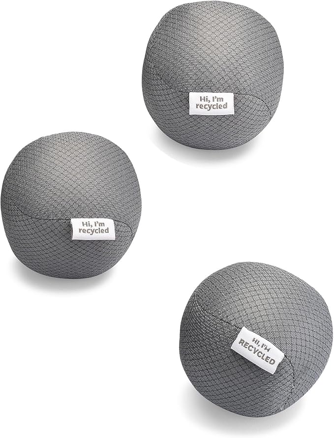 Full Circle Loads of Fun Anti-Static Dryer Balls - Reusable Alternative to Fabric Softener and Laundry Dryer Sheets, Removes Static, Quiter & Lasts Longer Than Wool — Vegan, Made from Recycled Plastic