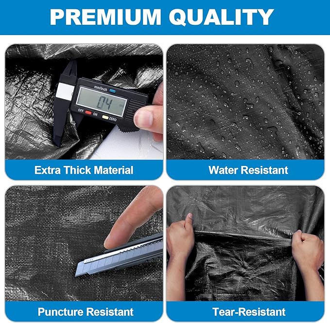TICONN Mattress Bags for Moving, Heavy Duty Full XL Mattress Cover Storage Bag with Full-Around Handle and Adjustable Buckles (Black, Full XL)