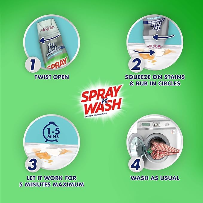 Spray 'n Wash Max Gel Pre-Treat Laundry Stain Stick, 6.7 oz Stain Remover Stick