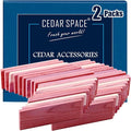 Cedar Space Cedar Blocks for Clothes Storage 16 Pcs, 2 Value Packs 100% Aromatic Red Ceder Blocks, Cedar Planks, Cedar Accessories for Closets Storage