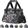 Lifewit Medium Lunch Bag, Insulated Lunch Box, Soft Cooler Cooling Tote for Adult Men Women, Black Camo 12-Can (9L)