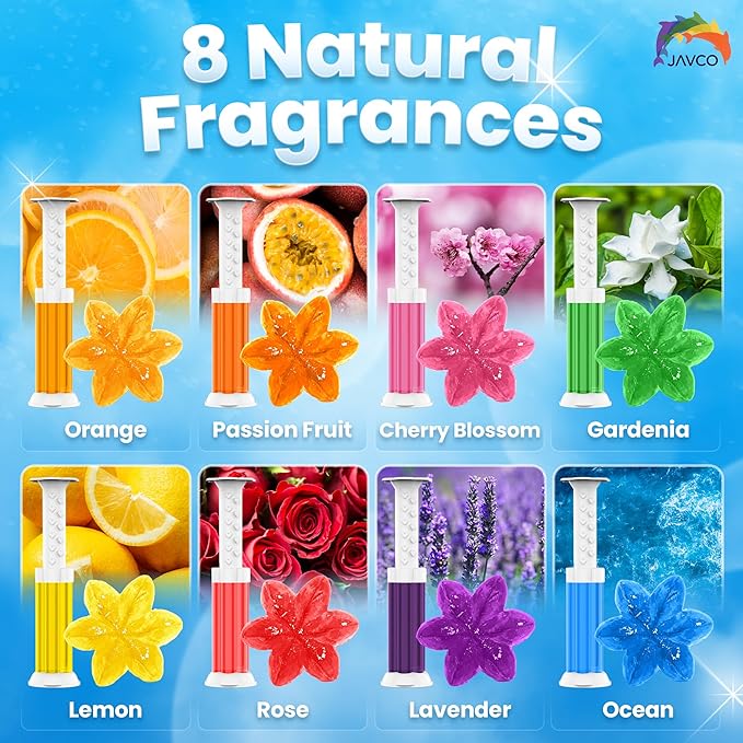 -96 Flowers- Flower Toilet Gel Stamp | Toilet Scent Fresheners (Mix Scent)