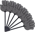 Fly Swatter for Indoors, Flyswatters Heavy Duty Fly Swatters Multi Pack with Palm-Shaped Design - Child & Pet Friendly Safe Manual Pest Control for Kitchen, Balcony, Patio, Black (6 Pack)
