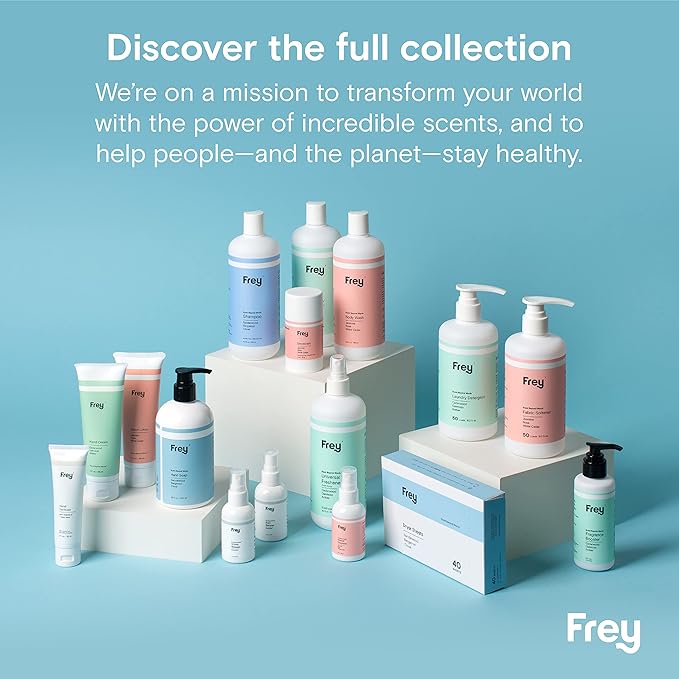 FREY Laundry Detergent & Dryer Sheets Bundle | 60 Count | Plastic Free | Liquidless Full Wash Solution | Soft Fresh Clothes (Jasmine Meadow)