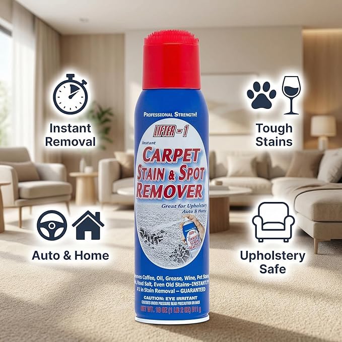 Carpet Stain Remover – 18 Oz Wine Stain Remover – Spot Lifter Spray Carpet Spot Remove - Pack of 2