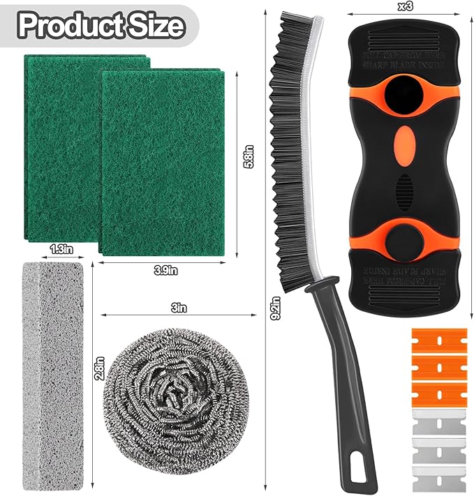 XANGNIER Heavy Duty Oven Cleaner Brush Sets,Oven Cleaning Kits Tools Accessories