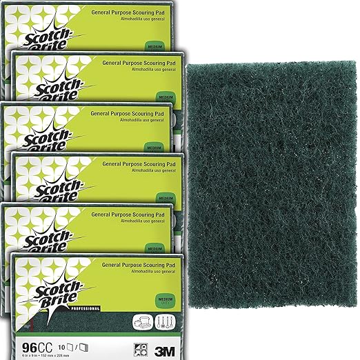Scotch-Brite General Purpose Scouring Pad 96CC, 6 in x 9 in, 10/Pack, 6 Pack/Case