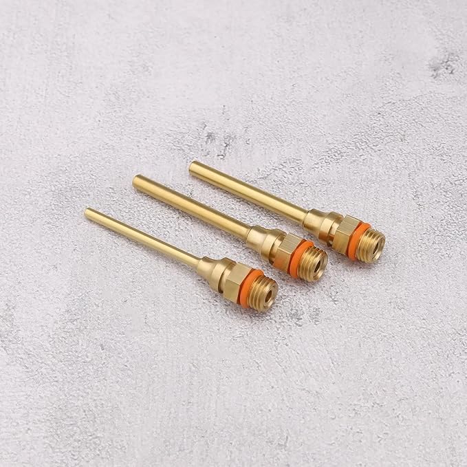 3Pcs Hot Glue Gun Nozzles 3 Size 70 mm Copper Glue Gun Nozzle with Wrench Assortment Kit for Home Repairs DIY Craft Projects Brass